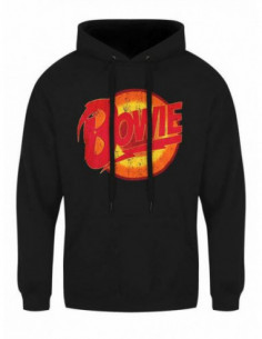 David Bowie: Vintage Diamond Dogs Logo (Felpa Con Cappuccio Unisex Tg. 2XL) 5056368600036