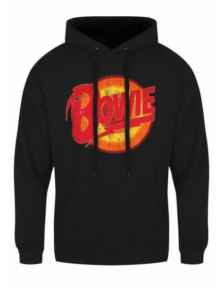 David Bowie: Vintage Diamond Dogs Logo (Felpa Con Cappuccio Unisex Tg. 2XL) 5056368600036