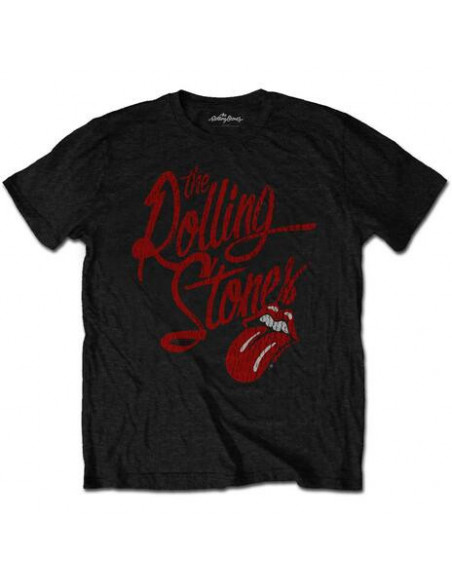 Rolling Stones (The): Script Logo (Soft-Hand Inks) (T-Shirt Unisex Tg. L)