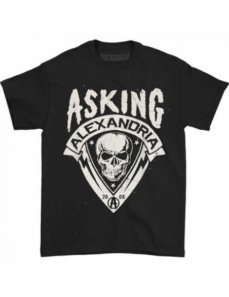 Asking Alexandria: Skull Shield (Retail Pack) (T-Shirt Unisex Tg. S)