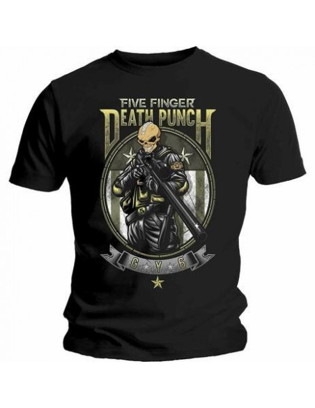 Five Finger Death Punch: Sniper (T-Shirt Unisex Tg. S)