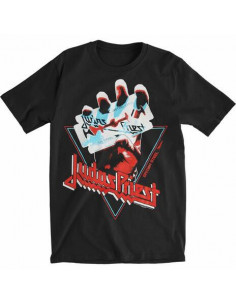 Judas Priest: British Steel Hand Triangle (T-Shirt Unisex Tg. S)