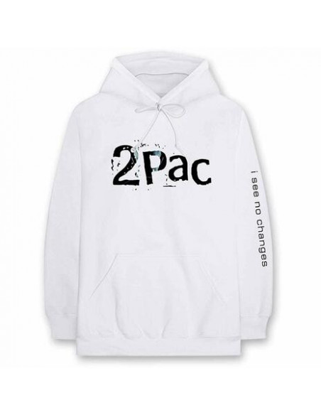 Tupac: I See No Changes (Felpa Con Cappuccio Unisex Tg. 2XL)