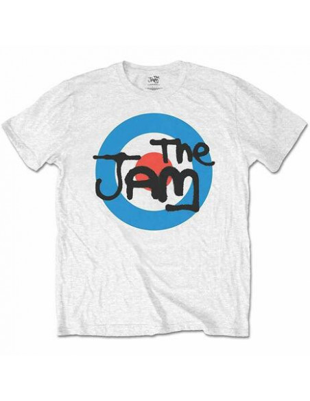 Jam (The): Spray Target Logo White (T-Shirt Bambino 3-4 Anni)