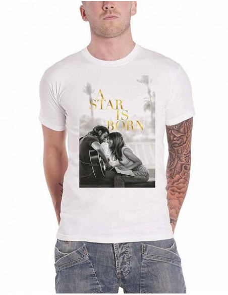 A Star Is Born: Jack & Ally Movie Poster White (T-Shirt Unisex Tg. S)