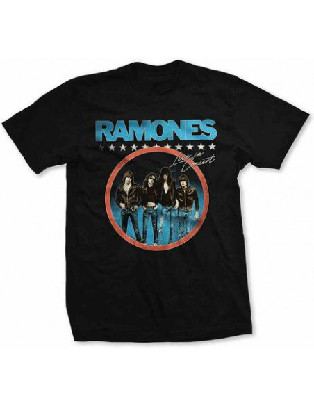 Ramones: Circle Photo (T-Shirt Unisex Tg. 2XL)