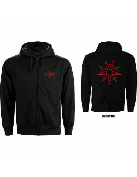 Slipknot: 9 Point Star (Back Print) (Felpa Con Cappuccio Donna Tg. L)