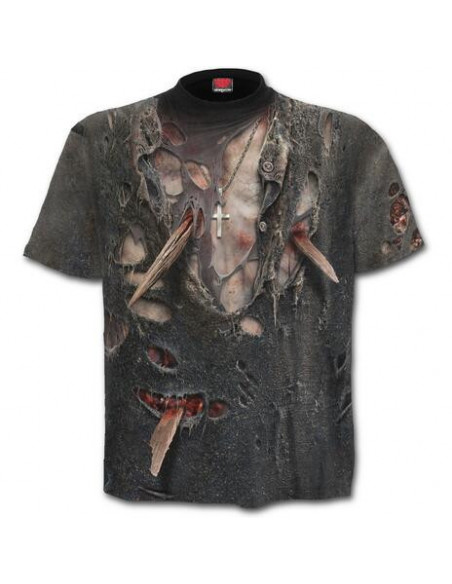 Spiral: Zombie Wrap Allover Black (T-Shirt Unisex Tg. S)