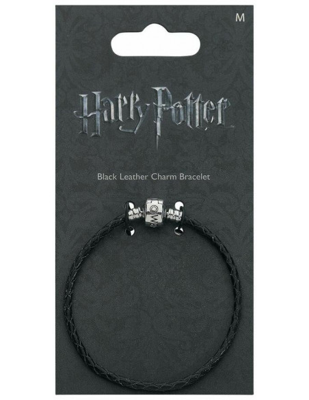 Harry Potter: Black Leather Charm Bracelet 20 Cm (Braccialetto)