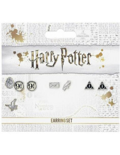 Harry Potter: Stud Earring Set - Platform 9 3/4 / Hedwig & Letter / Deathly Hallows (Set 3 Orecchini)