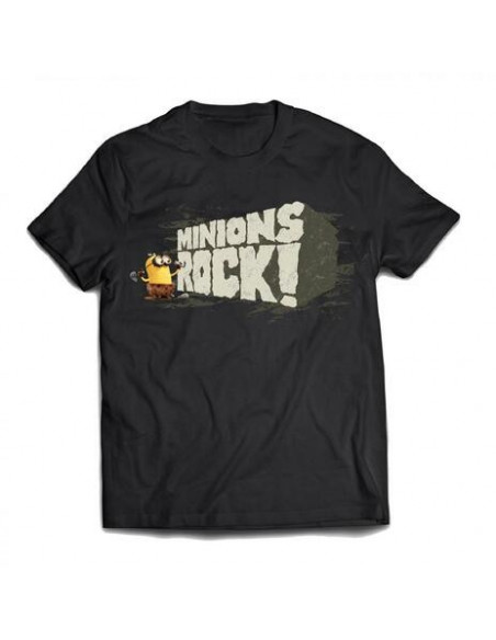 Minions / Cattivissimo Me: Minions Rock Black (T-Shirt Unisex Tg. S)