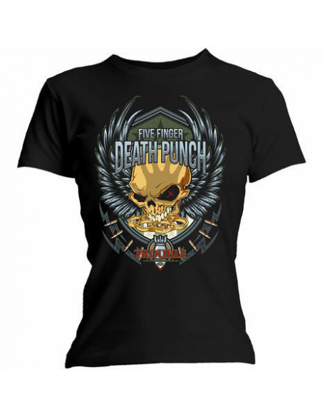 Five Finger Death Punch: Trouble (T-Shirt Donna Tg. 2XL)