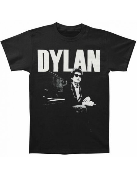 Bob Dylan: At Piano (T-Shirt Unisex Tg. S)