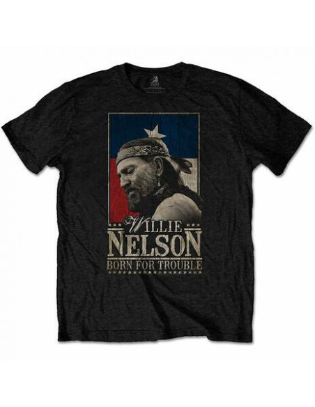 Willie Nelson: Born For Trouble (T-Shirt Unisex Tg. XL)