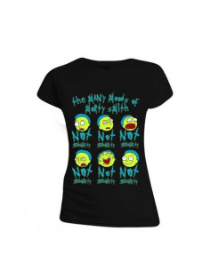 Rick And Morty: Many Moods Of Morty Black (T-Shirt Donna Tg. M)