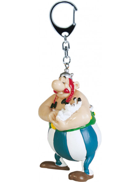 Asterix: Plastoy - Portachiavi Obelix Con Idefix