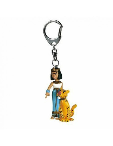 Asterix: Plastoy - Portachiavi Cleopatra Con Pantera