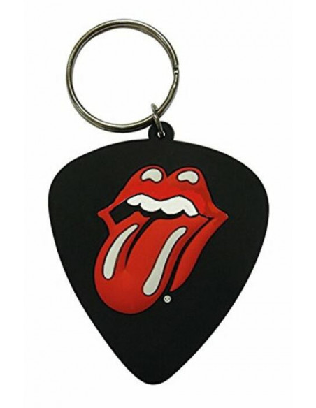 Rolling Stones (The): Plectrum Rubber Keychain (Portachiavi Gomma)