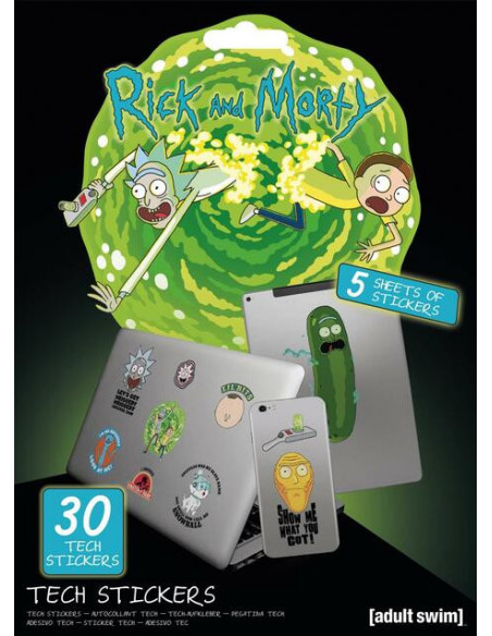 Rick And Morty: Adventures Tech Sticker Pack (Set Adesivi)