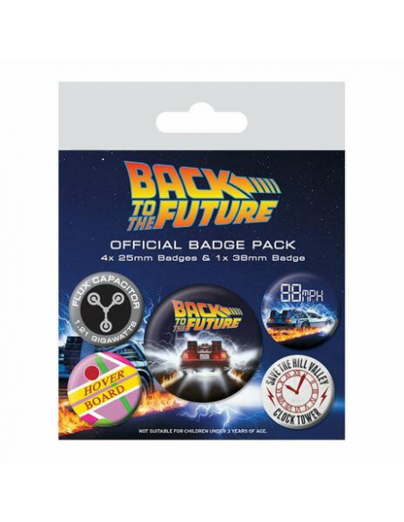 Back To The Future: Delorean (Pin Badge Pack)