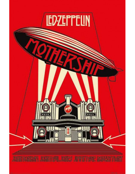 Led Zeppelin: Pyramid - Mothership Red (Poster Maxi 61X91,5 Cm)