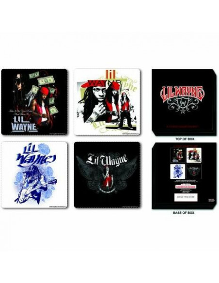 Lil Wayne: Mixed Designs (Set 4 Sottobicchieri)