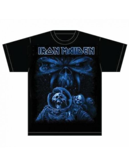 Iron Maiden: Final Frontier Blue Album Spaceman (T-Shirt Unisex Tg. L)
