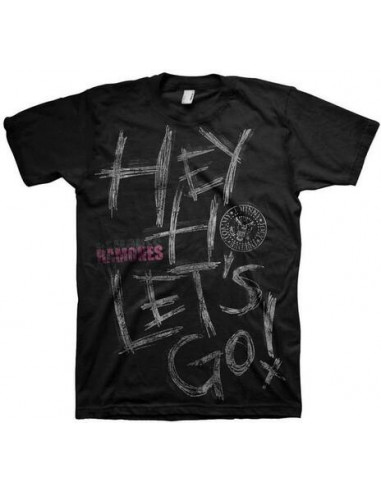 Ramones: Hey Ho Black (T-Shirt Unisex...