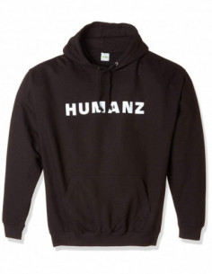 Felpa (Xl) Humanz Logo Slim Fit Pullover Hoodie (Black)