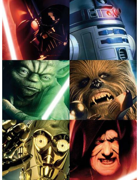 Star Wars: Squares -Canvas Print 30X40cm- (Stampa Su Tela) Star Wars: Squares -Canvas Print 30X40cm- (Stampa Su Tela)