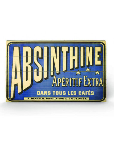 Absinthe Aperitif (Stampa Su Legno...