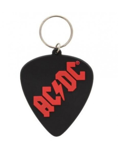 Ac/Dc: Plectrum Rubber Keychain (Portachiavi)