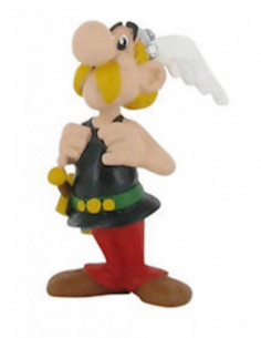 Asterix: Plastoy - Mini Figure Asterix Che Si Tiene Le Bretelle Altezza 5,2 Cm