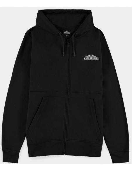 My Hero Academia: Izuku Midoriya Zipper Black (Felpa Con Cappuccio Unisex Tg. 2XL)