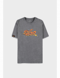 Street Fighter - Men'S Short Sleeved T-Shirt - L Short Sleeved T-Shirts M Grey