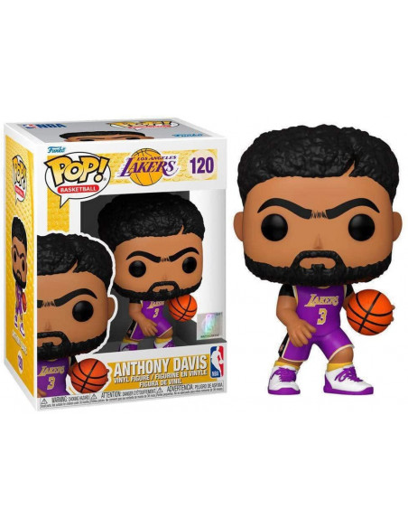 Basketball: Funko Pop! - Lakers - Anthony Davis (Purple Jersey) (Vinyl Figure 120)