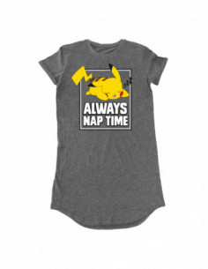 Pokemon: Always Nap Time (T-Shirt Dress Donna Tg. M)