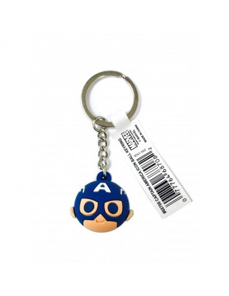 Marvel: Monogram - Avengers - Captain America Icon Ball Key Ring (Portachiavi)