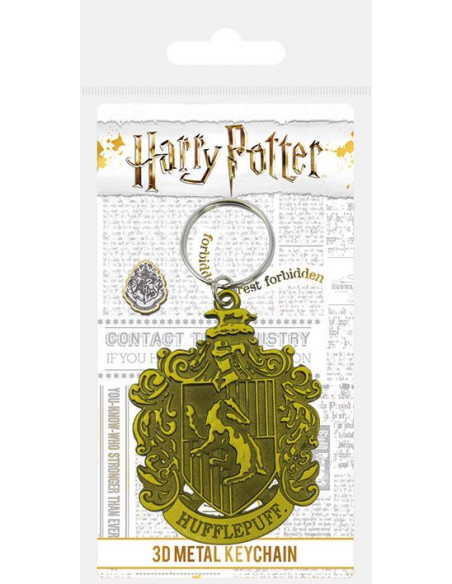 Harry Potter: Hufflepuff Crest Metal Keychain (Portachiavi)