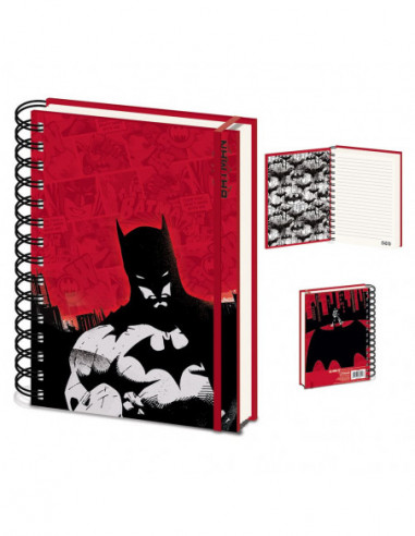 Dc Comics: Batman Red A5 Wiro (Quaderno)