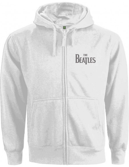 Beatles (The): Zipped Drop T Logo (Back Print) (Felpa Con Cappuccio Donna Tg. M)