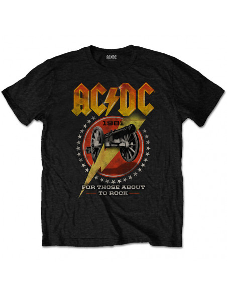 Ac/Dc - Ac/Dc (T-Shirt Unisex Tg.: For Those About To Rock 81 S)