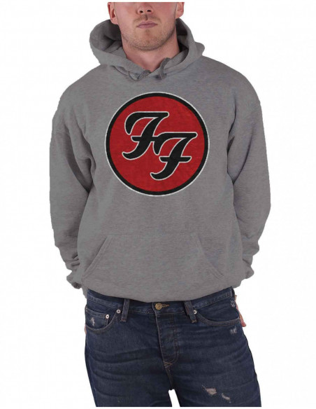 Foo Fighters: Ff Logo (Felpa Con Cappuccio Unisex Tg. L)
