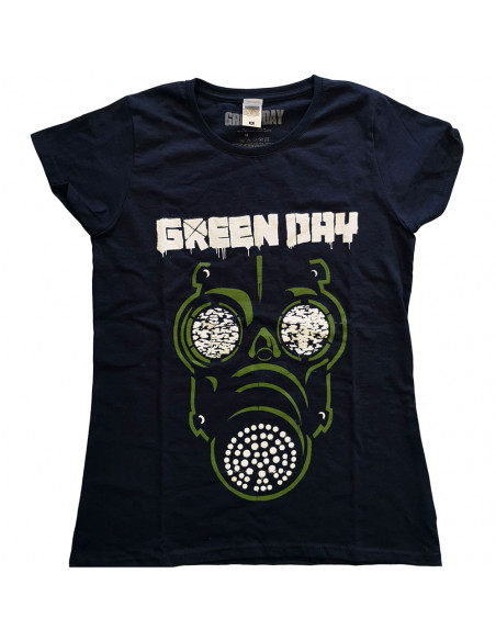 Green Day: Green Mask (T-Shirt Donna Tg. XL)