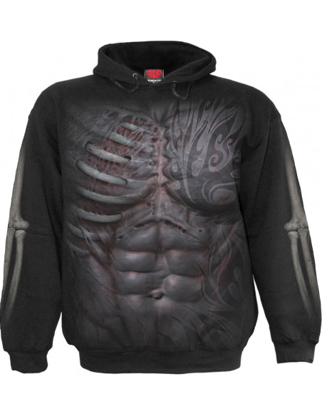 Spiral: Ripped Side Pocket Black (Felpa Con Cappuccio Unisex Tg. S)