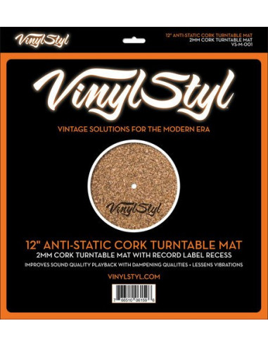 Vinyl Styl: 12" Anti-Static Cork...