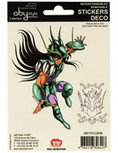 Saint Seiya - Pegasus/Shiryu (Stickers 16X11Cm 2 Planches)