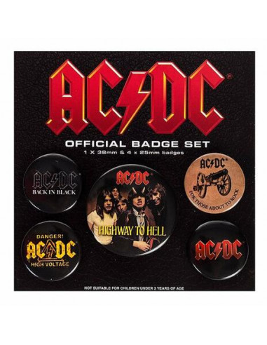 Ac/Dc: Logo (Pin Badge Pack)