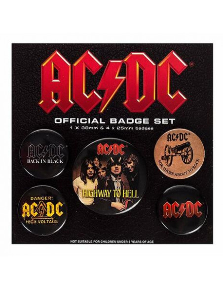 Ac/Dc: Logo (Pin Badge Pack)