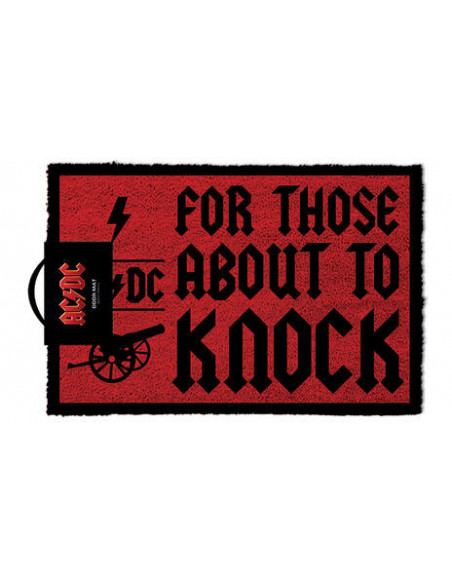 Ac/Dc: For Those About To Knock -Door Mat- (Zerbino)